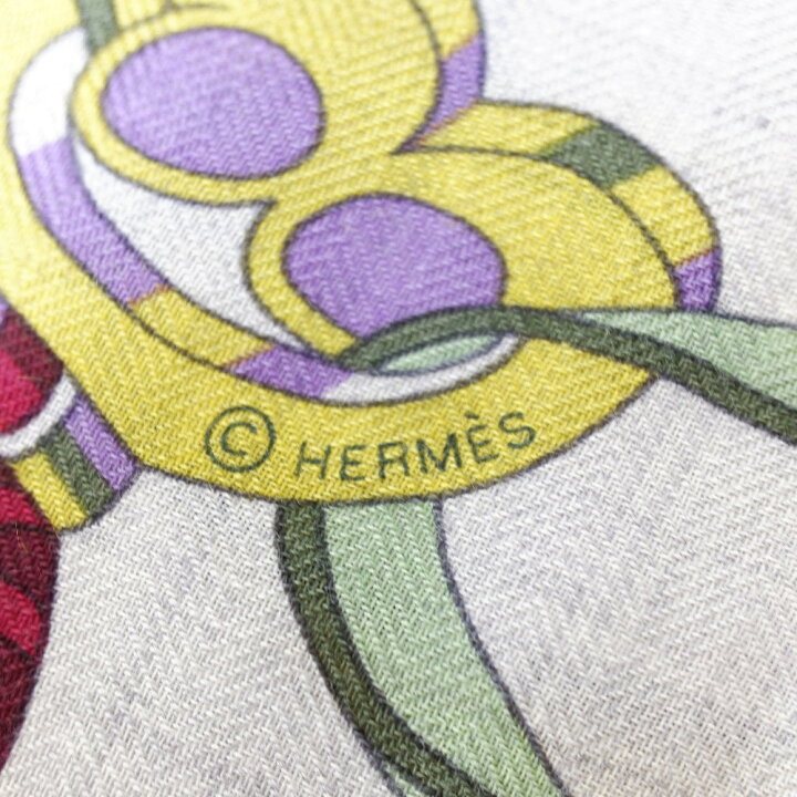 楽天市場】HERMES エルメス カシミヤ/シルク SOUS LE GIDE DE MARS 