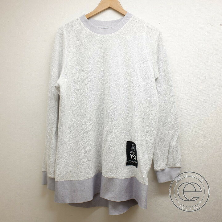 Y-3 ワイスリー CY6842 SHEER CRW SWEAT プルオーバー クルーネック スウェット/ トップス XS/TP SHEER GREY メンズ 【中古】 | ブランドリサイクル エコスタイル