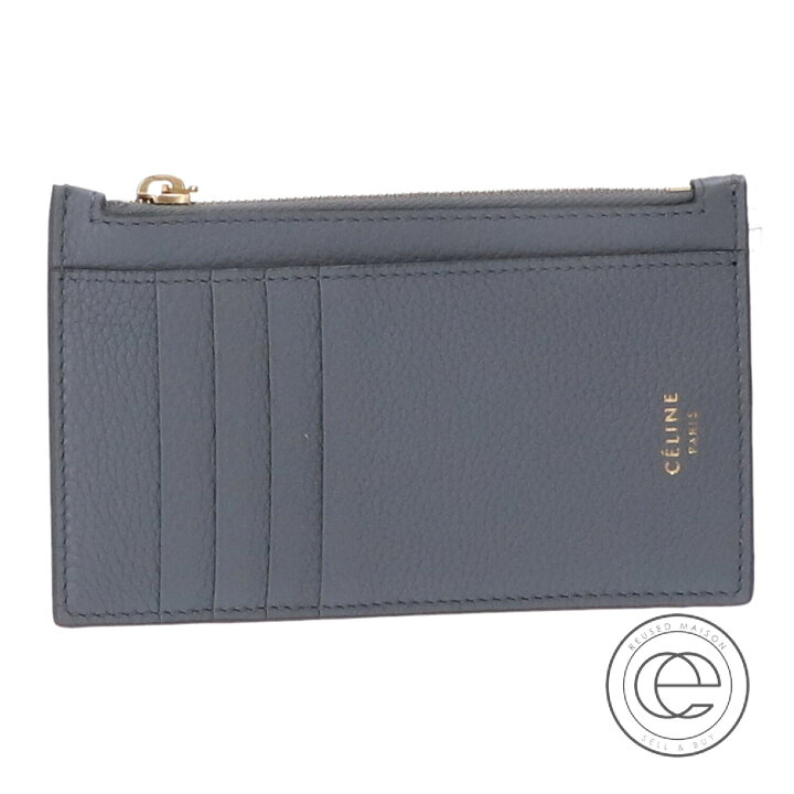 楽天市場】CELINE セリーヌ コンパクト ジップドカードホルダー / グレ  