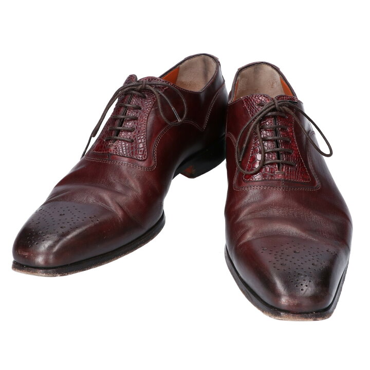 楽天市場】SANTONI サントーニ 13708 レザーメダリオントゥ シューズ 6 
