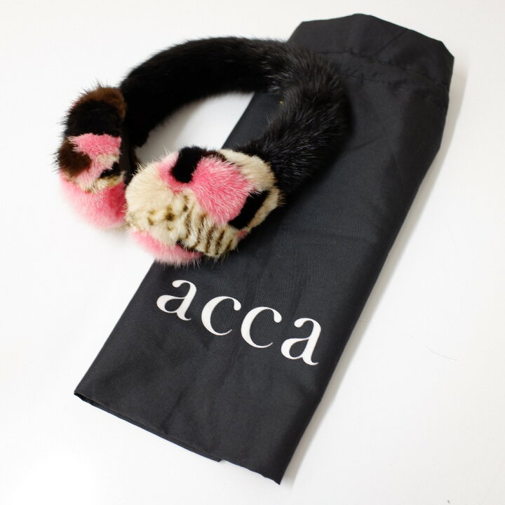 楽天市場】acca アッカ ミンクファー パッチワーク イヤーマフ 