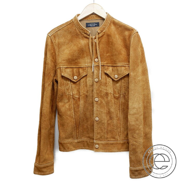 楽天市場】UNUSED アンユーズド スエードレザー ノーカラー ジャケット  