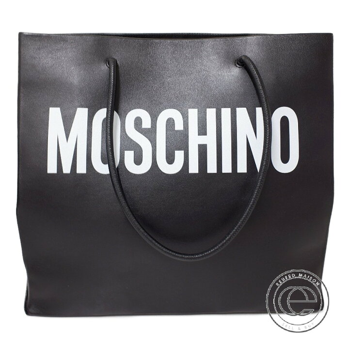 楽天市場】MOSCHINO モスキーノ ロゴ レザーショッピング トートバッグ 