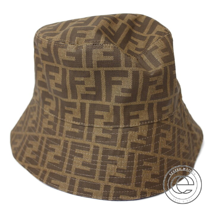 新品！ FENDI フェンディ ズッカ バケットハット 帽子 M ブラウン 