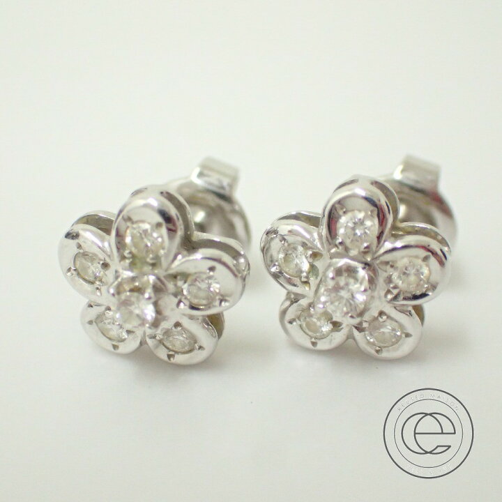 楽天市場】MIKIMOTO ミキモト 6Pダイヤモンド フラワーモチーフピアス  