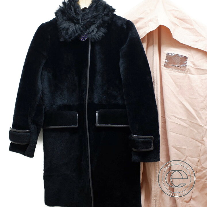 楽天市場】MIUMIU ミュウミュウ 【国内正規◎】シープスキン染ファー  