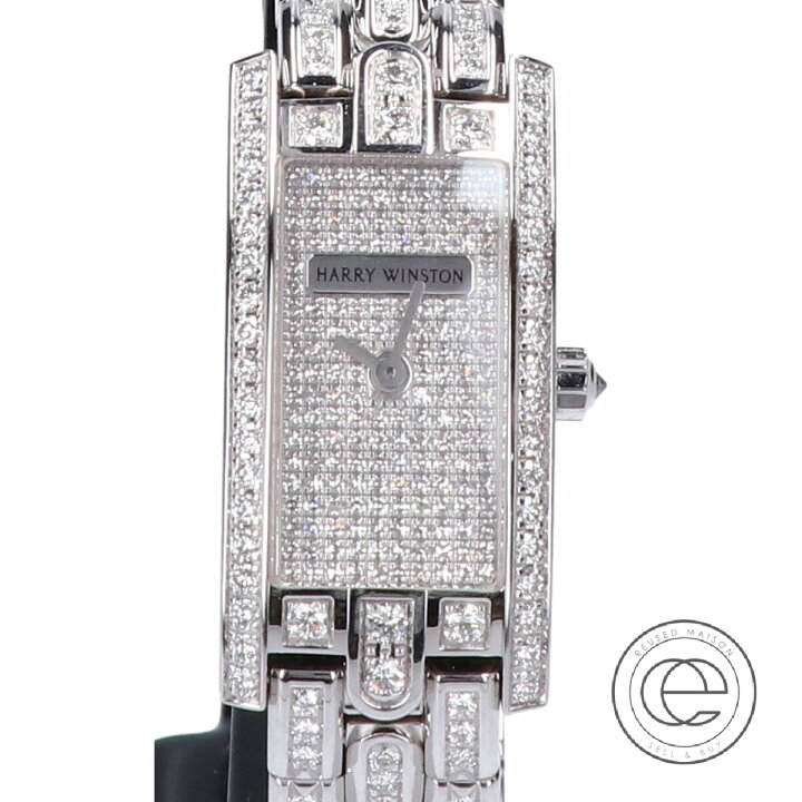☆HARRY WINSTON☆ アヴェニューCミニ ダイヤ 750WG 腕時計 