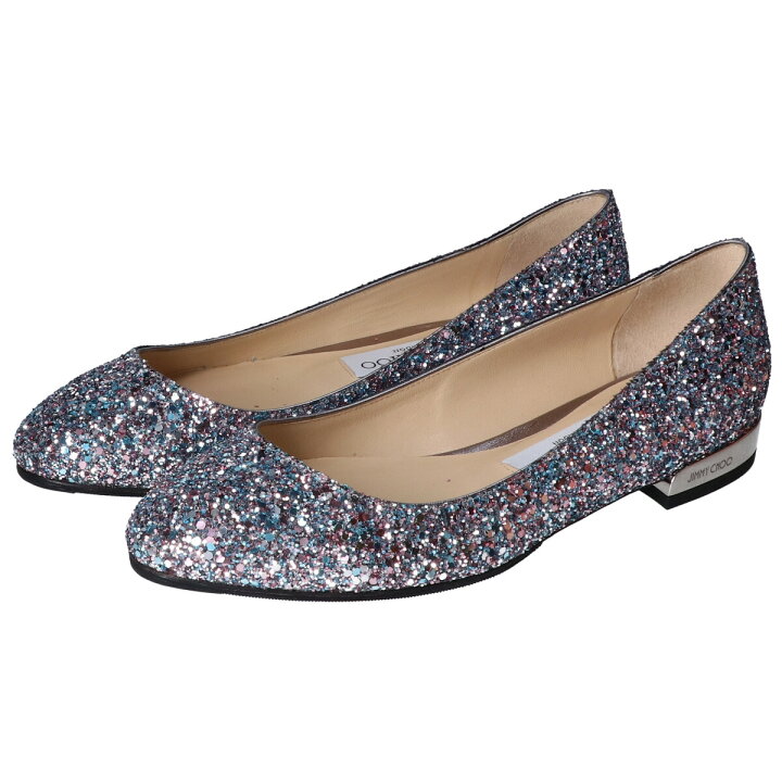 JIMMY CHOO グリッターパンプス bubblegum mix