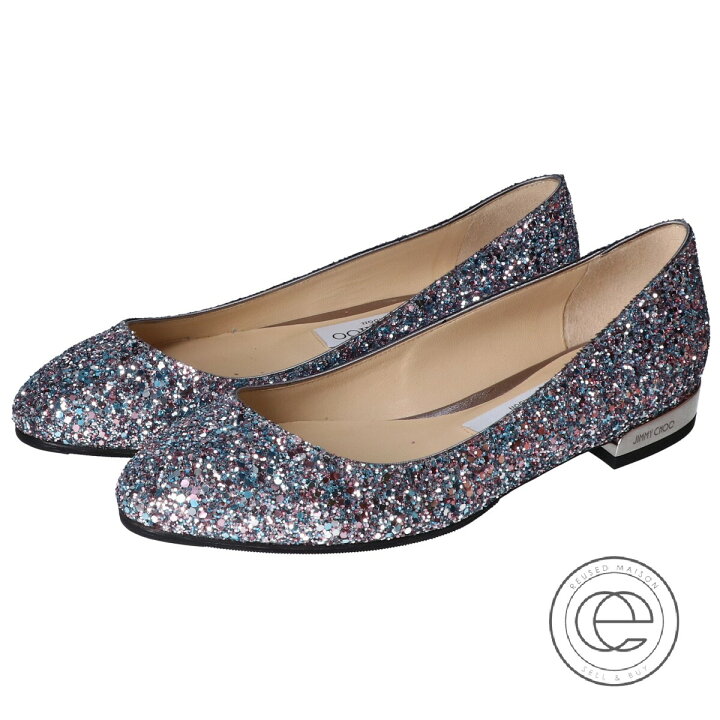 楽天市場】JIMMY CHOO ジミーチュウ JESSIE FLAT グリッター フラット 