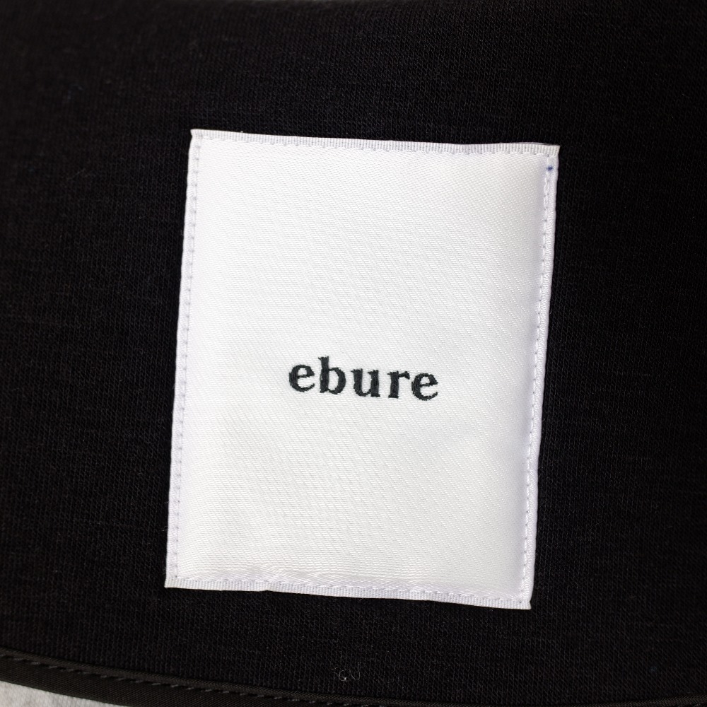 ebure エブール 2810200034 ボンディングノーカラー コート 36 ブラック レディース 【中古】 | ブランドリサイクル　エコスタイル