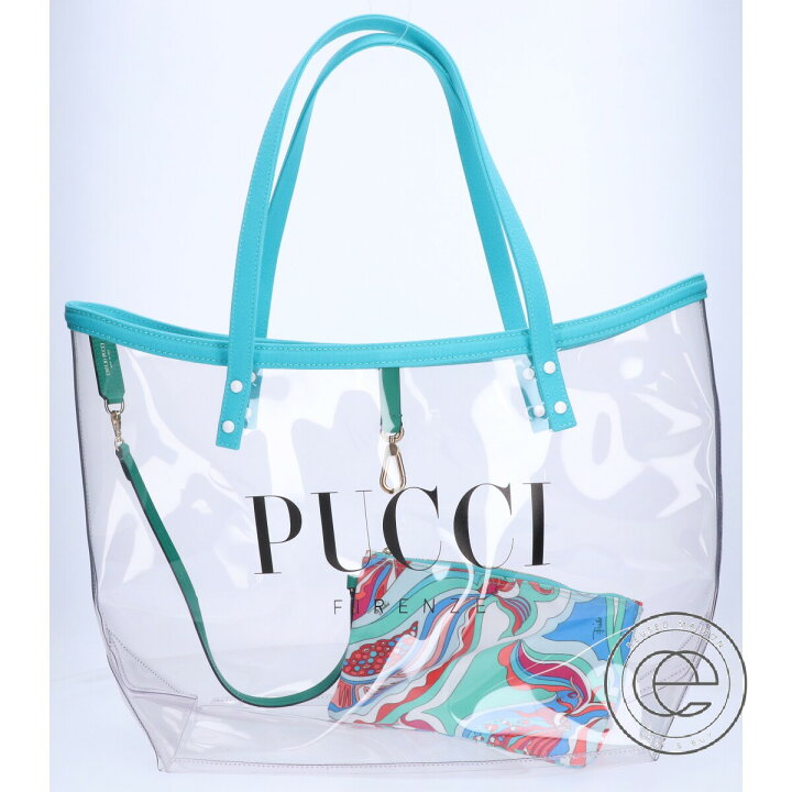 楽天市場】Emilio Pucci エミリオ・プッチ 9HBC53 ポーチ付 PVC ロゴ  