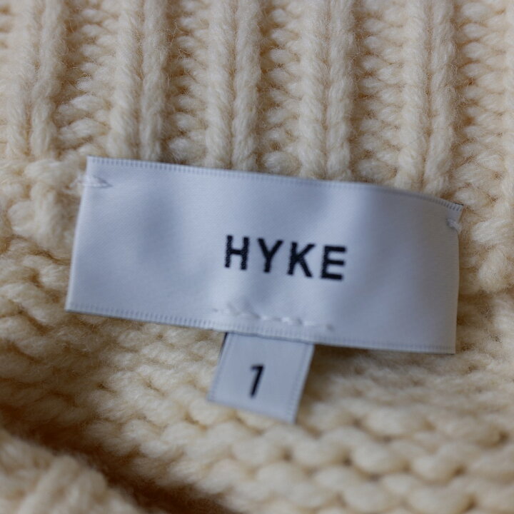 楽天市場】HYKE ハイク 192-11175-013 fisherman sweater dress  
