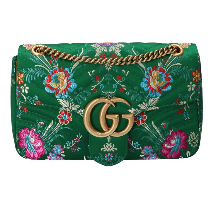 楽天市場】GUCCI グッチ 443496 GGマーモント 刺繍 サテン チェーン