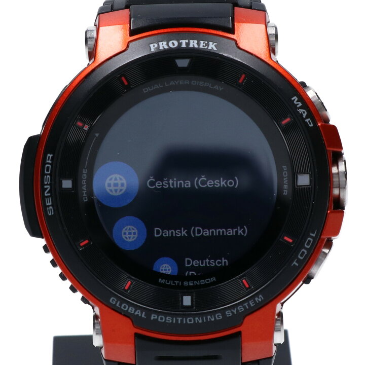 楽天市場】CASIO カシオ WSD-F30-RG PRO TREK smart プロトレック 