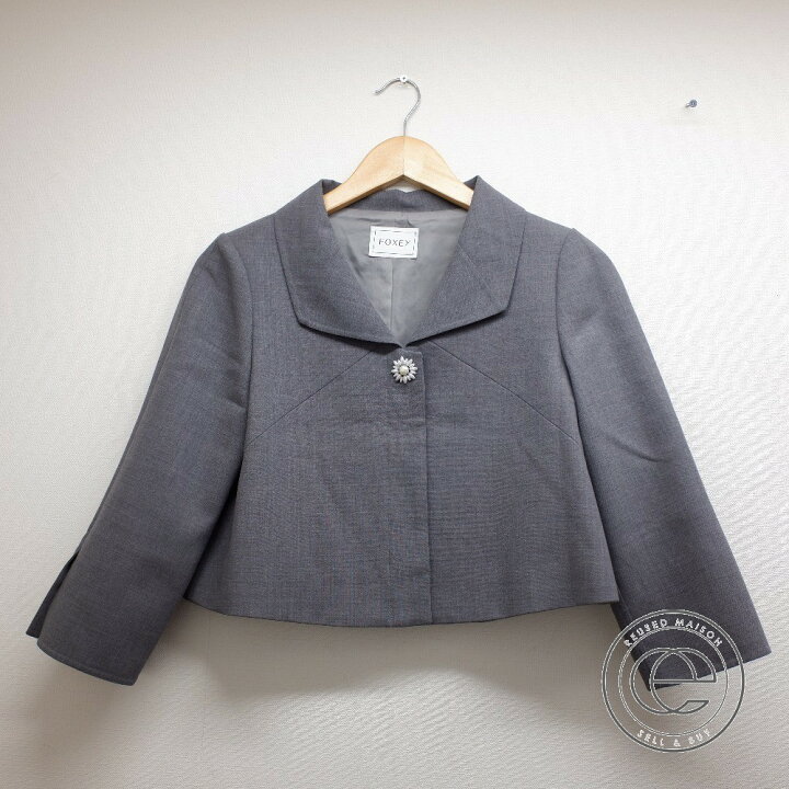 楽天市場】FOXEY フォクシー 36507 ウール混 フラワーモチーフパール付  