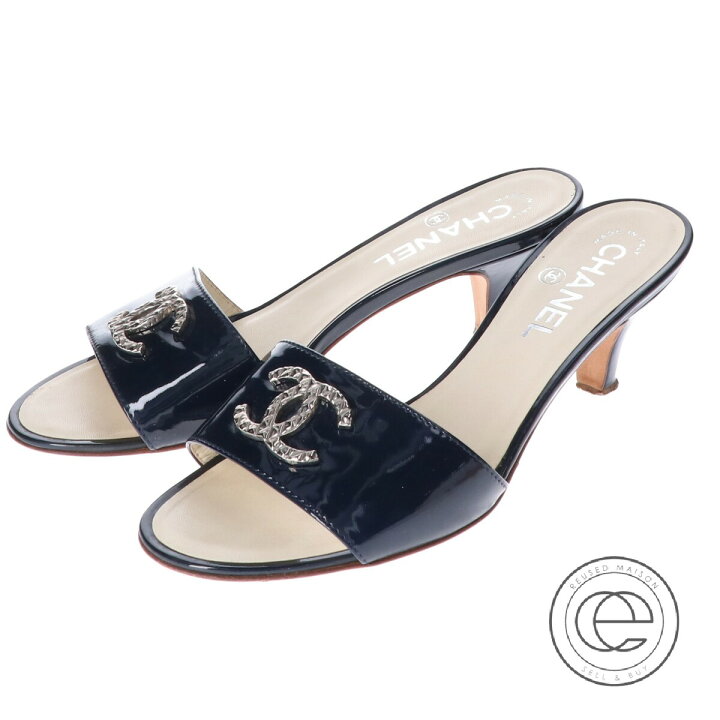 楽天市場】CHANEL シャネル G27147 CCココマーク パテントレザー  