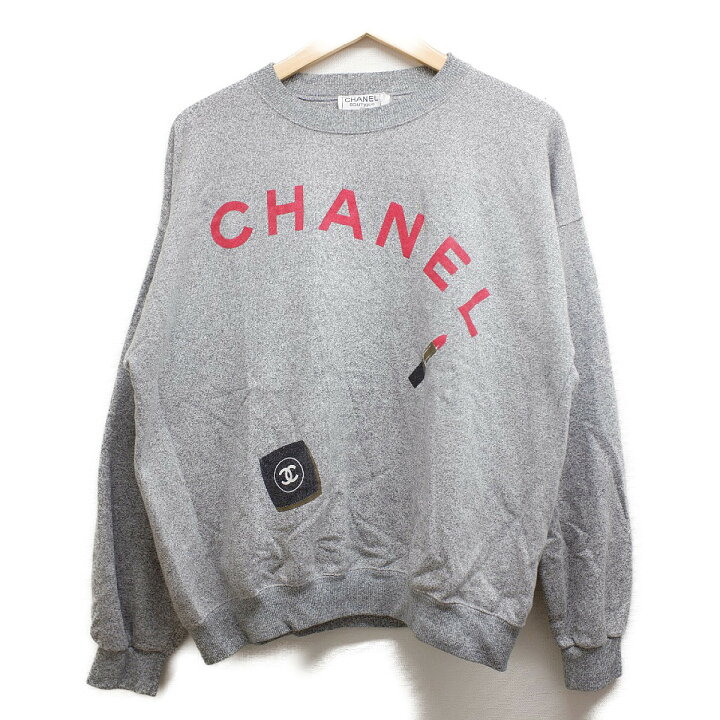 楽天市場】CHANEL シャネル ロゴ/リップ/パレット プリント クルー 