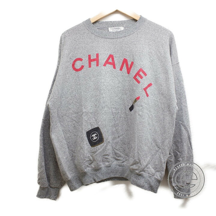 楽天市場】CHANEL シャネル ロゴ/リップ/パレット プリント クルー 