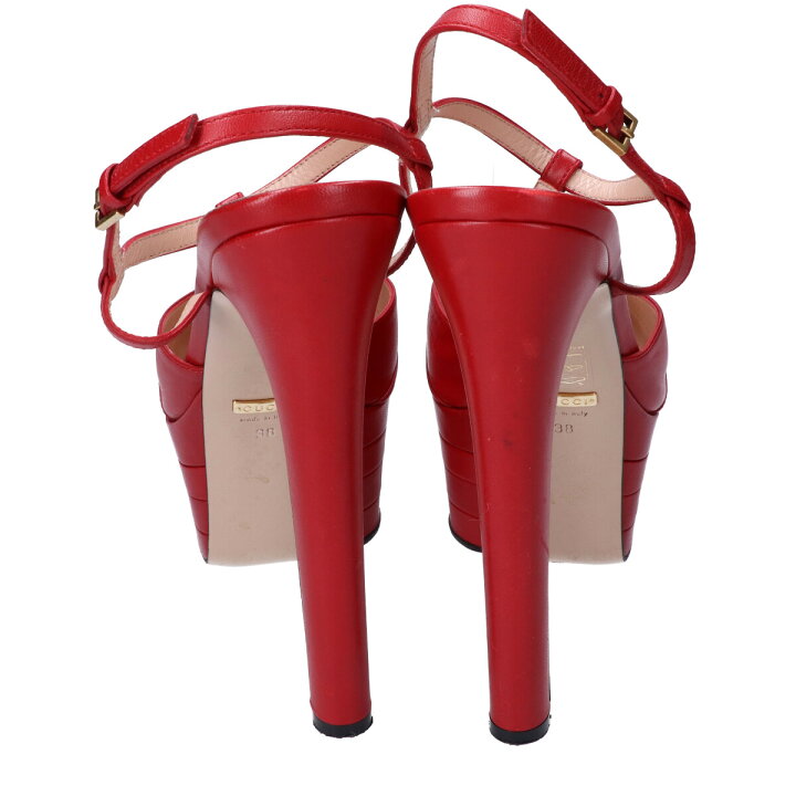 楽天市場】GUCCI グッチ アンクルストラップ プラットフォームサンダル  