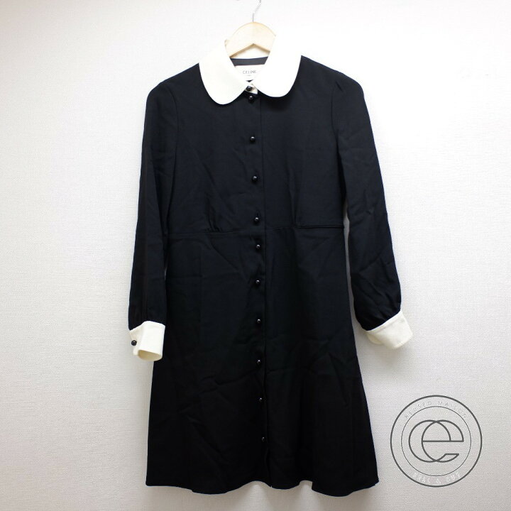 楽天市場】CELINE セリーヌ 【国内正規/19年製】2R109865C 丸襟 長袖  
