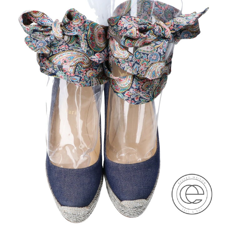 楽天市場】Christian Louboutin クリスチャンルブタン アンクルリボン 