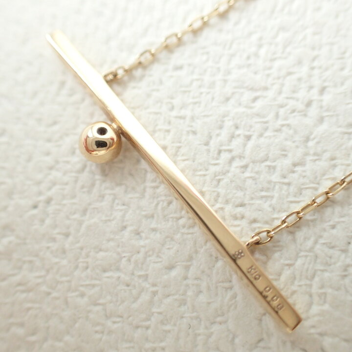 楽天市場】Hirotaka ヒロタカ Gold Long Bar Diamond Necklace ロング 
