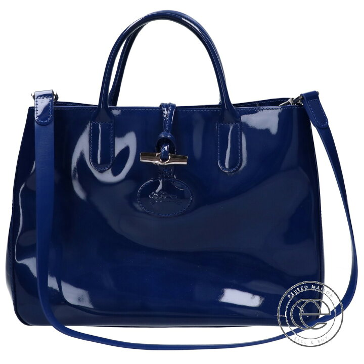 楽天市場】Longchamp ロンシャン ROSEAU ロゾ エナメル 2WAYショルダー 