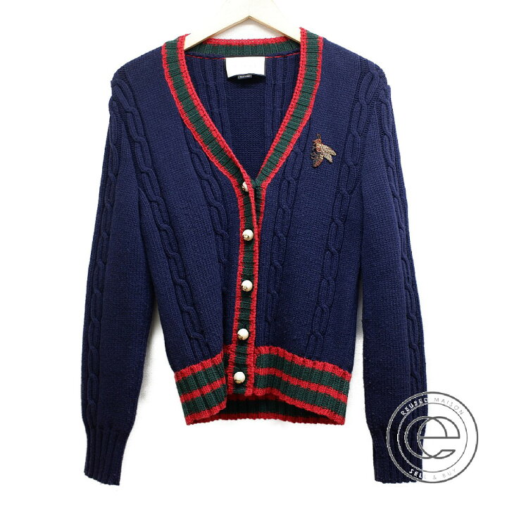 楽天市場】GUCCI グッチ 【国内正規】411343 ウール GGロゴパール釦 