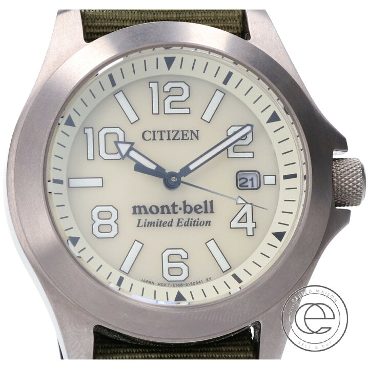 楽天市場】CITIZEN シチズン ×mont bell モンベル E168-S108543 限定 