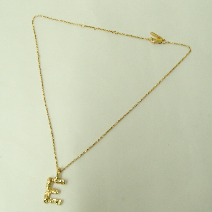 楽天市場】CHLOE クロエ E イニシャルチャーム ネックレス イエロー 