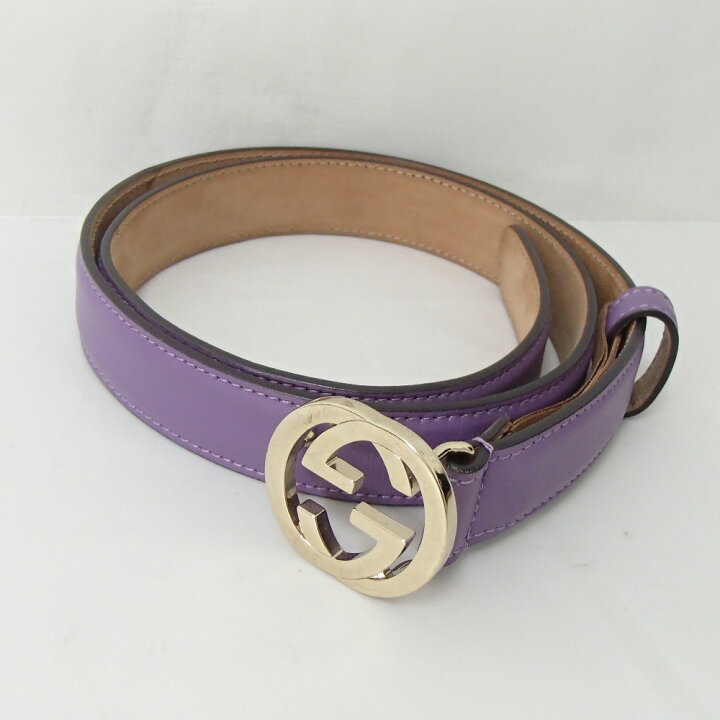 楽天市場】GUCCI グッチ 370717 インターロッキングG バックル レザー 