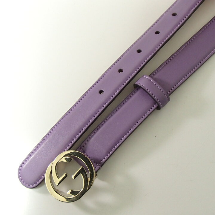 楽天市場】GUCCI グッチ 370717 インターロッキングG バックル レザー 