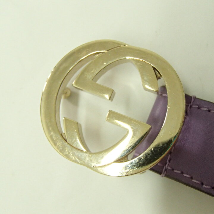 楽天市場】GUCCI グッチ 370717 インターロッキングG バックル レザー 