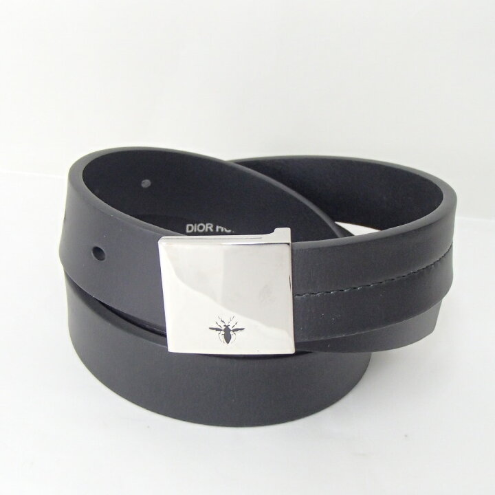 楽天市場】DIOR HOMME ディオール・オム Beeバックル レザー ベルト 85 