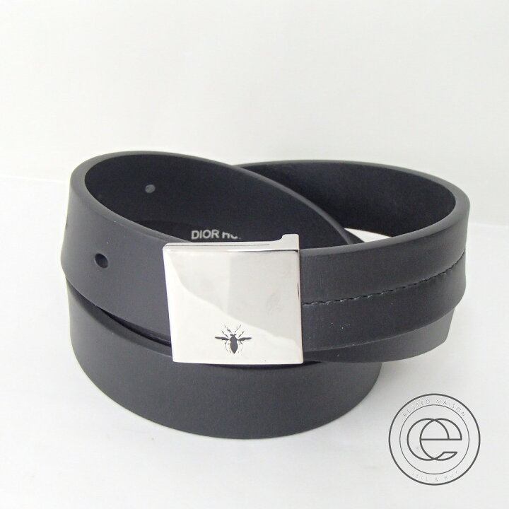 楽天市場】DIOR HOMME ディオール・オム Beeバックル レザー ベルト 85  