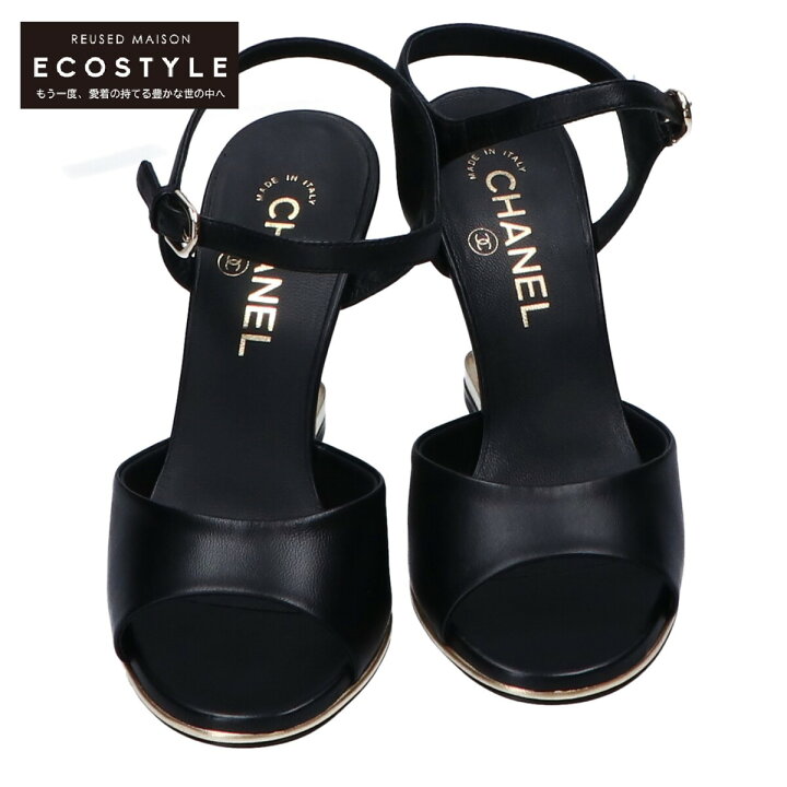 楽天市場】CHANEL シャネル 20S G36143 CCココマーク レザーアンクル 