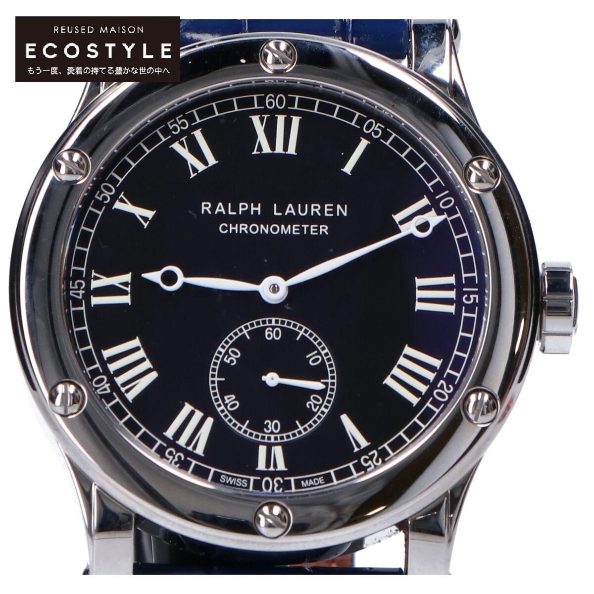 Ralph Lauren ラルフローレン RLR0220706 Sporting Classic Chronometer スポーティング  クラシッククロノメーター 45mm 自動巻き 腕時計 シルバー/ブルー メンズ 【中古】 | ブランドリサイクル　エコスタイル