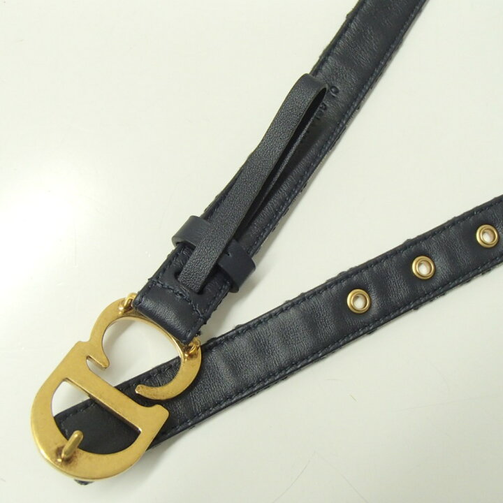 楽天市場】Christian Dior クリスチャンディオール SADDLE ベルト 20mm 