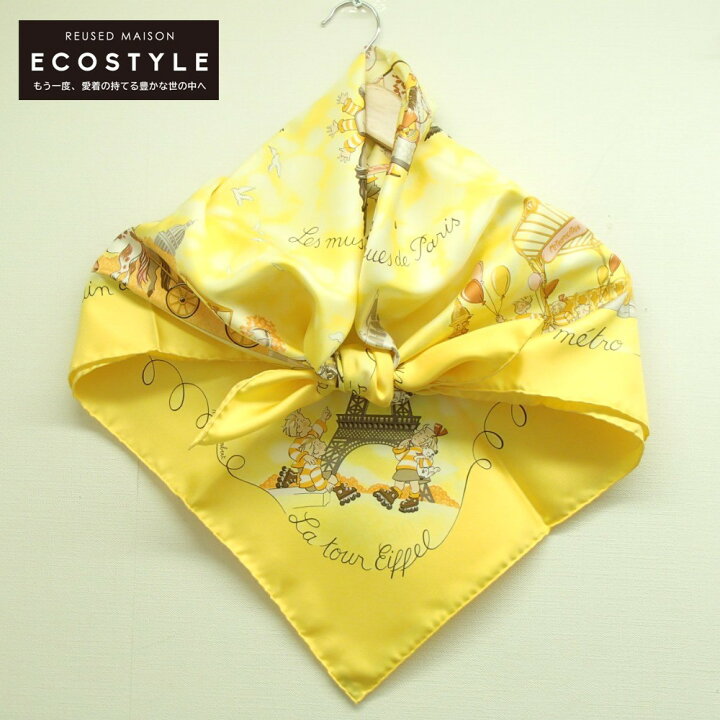 楽天市場】HERMES エルメス Les triples カレ90 いたずら三つ子 シルク  