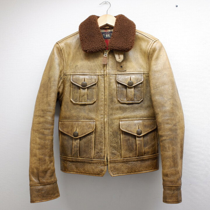 楽天市場】RRL ダブルアールエル 【国内正規】牛革 襟ボア 
