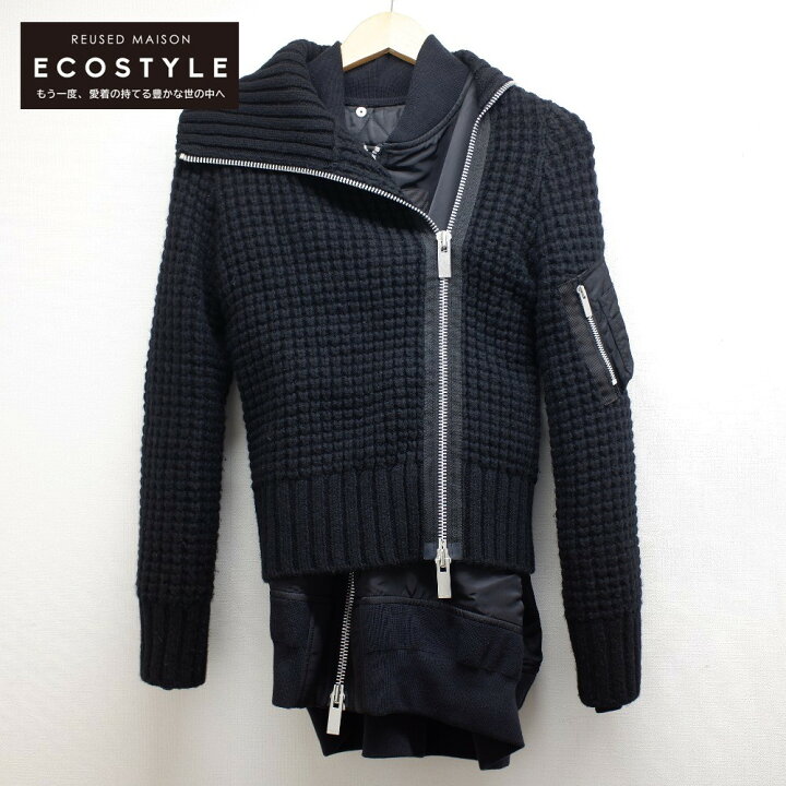 楽天市場】sacai サカイ 【19AW】19-04718 ニットレイヤード ナイロン 