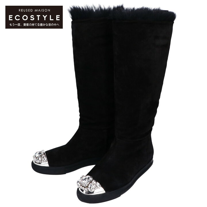 ミュウミュウのムートンブーツ 