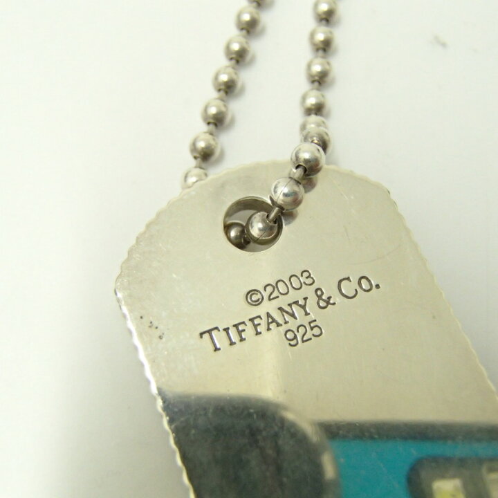 楽天市場】TIFFANY&Co. ティファニー SV925 コインエッジ ドッグタグ 