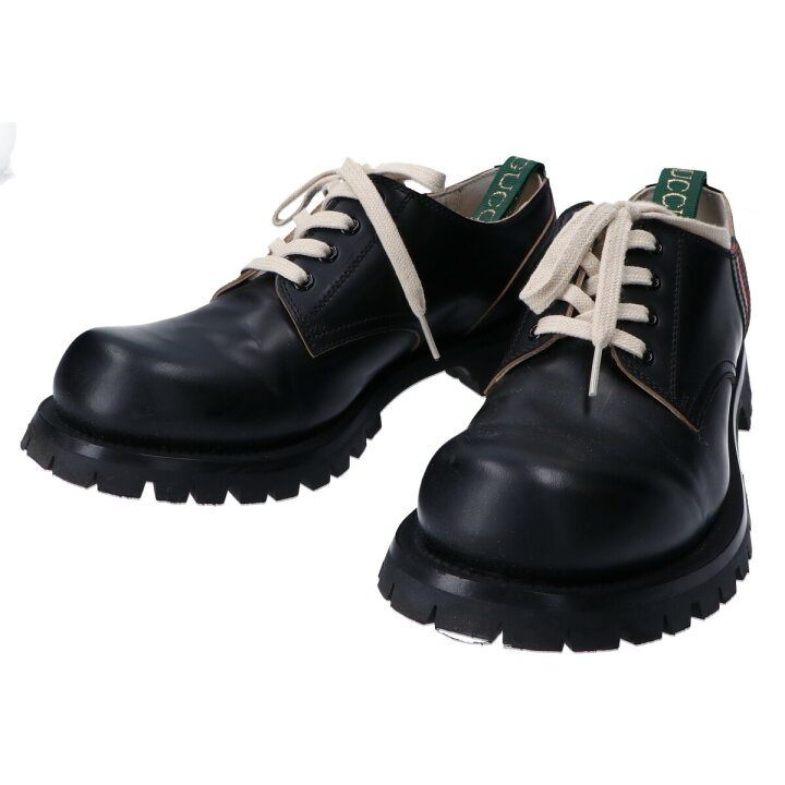 楽天市場】GUCCI グッチ 547668 ウェブ レースアップ プレーントゥ  