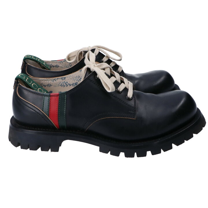 楽天市場】GUCCI グッチ 547668 ウェブ レースアップ プレーントゥ 