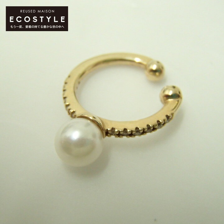 楽天市場】Hirotaka ヒロタカ PE76KDF Akoya Pearl Diamond Ear Cuff 
