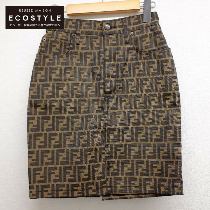 楽天市場】FENDI jeans フェンディジーンズ ズッカ柄 タイト 