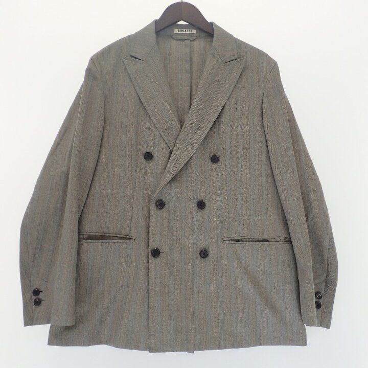 楽天市場】AURALEE オーラリー A8SJ01WH WOOL SILK HERRINGBONE DOUBLE  