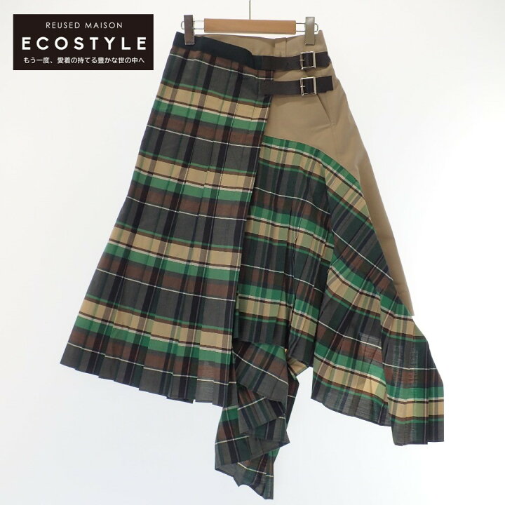 楽天市場】sacai サカイ 【19年製】19-04466 チェック切替ドッキング  