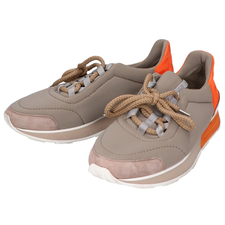 楽天市場】HERMES エルメス MILES マイルス スニーカー シューズ 39 1 